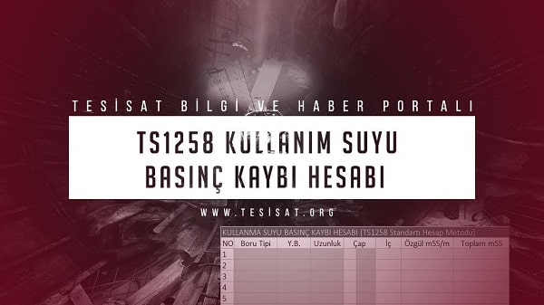 Kullanım Suyu Basınç Kaybı Hesabı Eğitim Videosu