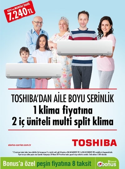 Toshiba Aile Boyu Serinlik