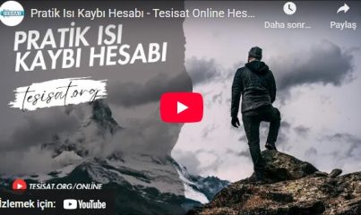Tesisat Online Pratik Isı Kaybı Hesabı