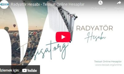 Tesisat Online Radyatör Hesabı