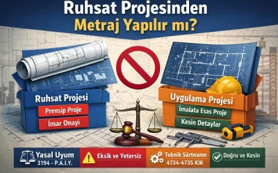 Ruhsat Projesinden Metraj Yapılır mı?